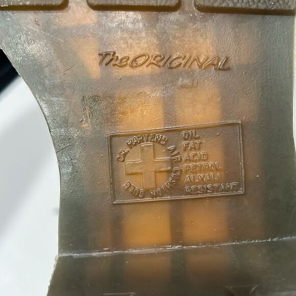 Dr. Martens White 1460 W Smooth Leather Lace Up Boots - Picture 11 of 14